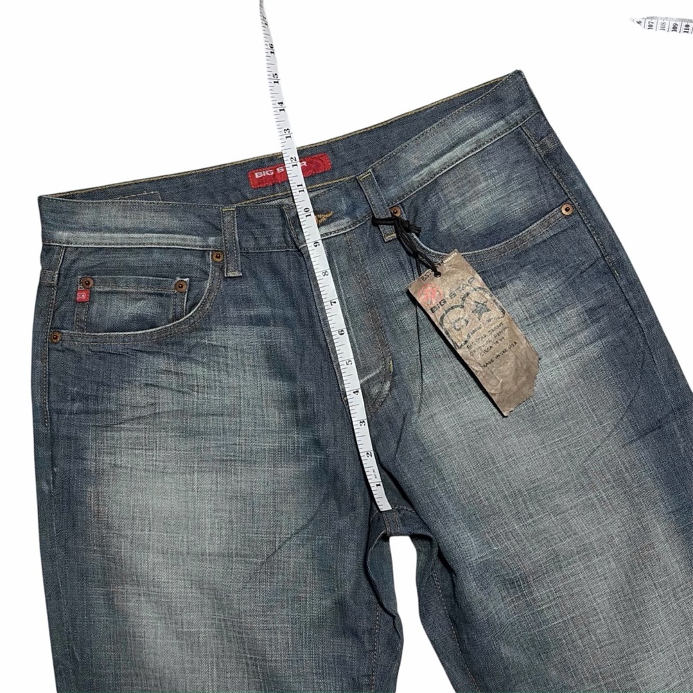 BIG STAR NWT Vintage Medium Wash Pioneer Bootcut Jeans 32 - Picture 8 of 14